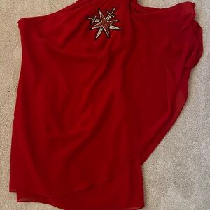 Vegas Golden Knights Red Asymmetrical Dress